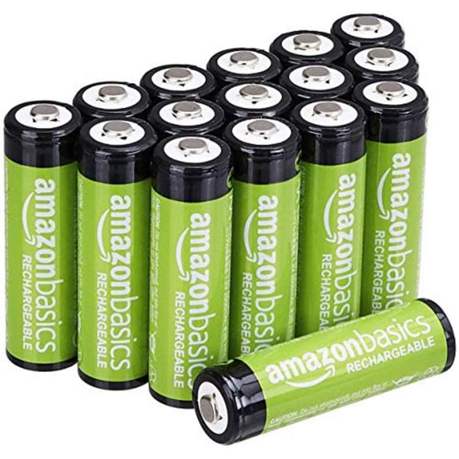 Amazon Basics AA Pre-Charged Rechargeable Batteries 16-Pack for $17 via Sub & Save