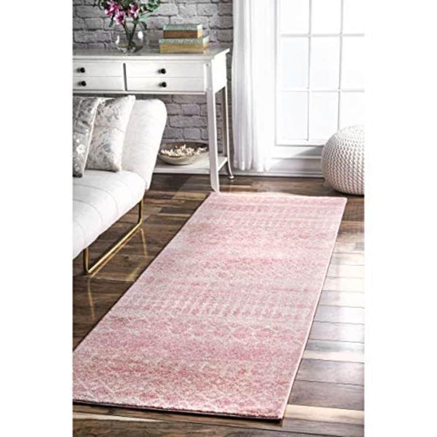 nuLOOM Moroccan Blythe Runner Rug, 2' 6" x 6', Pink for $28 nuLOOM Moroccan Blythe Runner Rug, 2' 6" x 6', Pink for $28