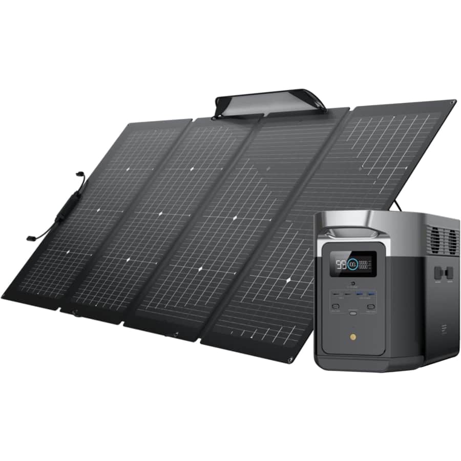 EcoFlow DELTA Max 2000 2016Wh Solar Generator w/ 220W Solar Panel for $1,799