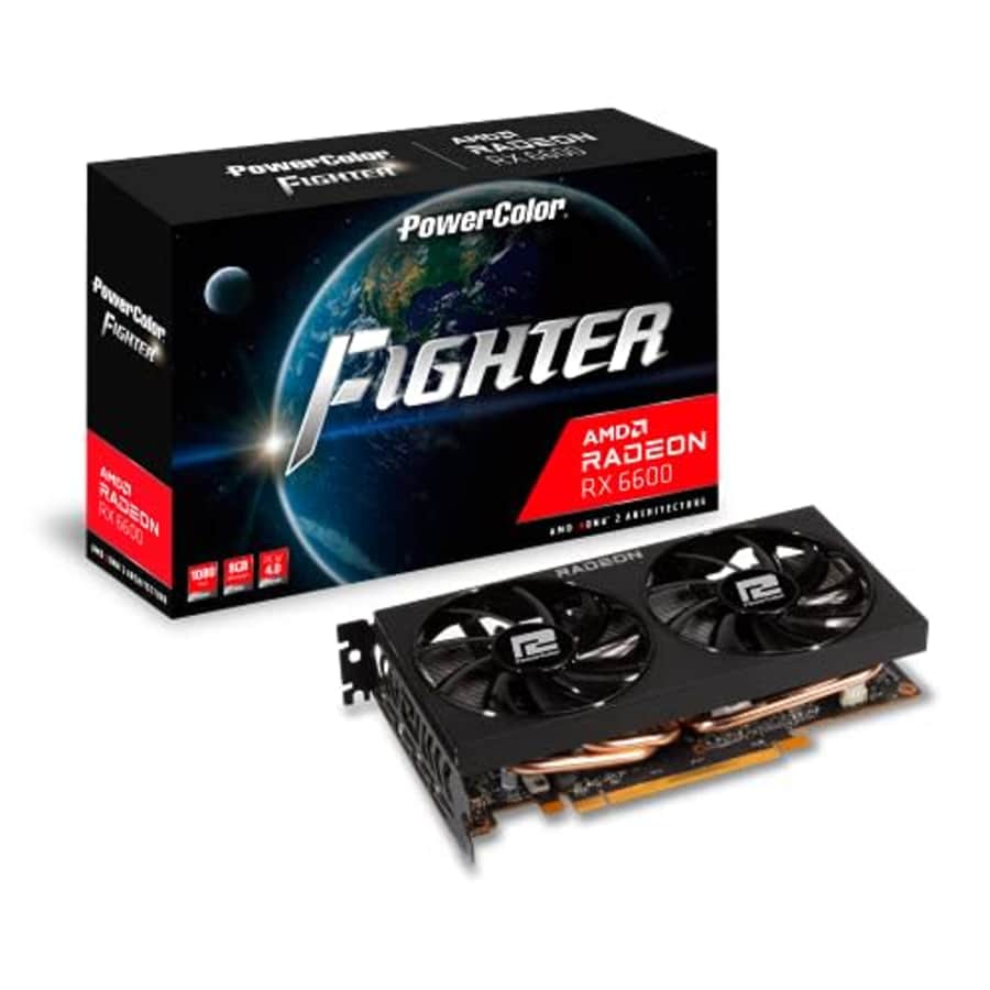 PowerColor Fighter AMD Radeon RX 6600 Graphics Card with 8GB GDDR6 Memory for $190 PowerColor Fighter AMD Radeon RX 6600 Graphics Card with 8GB GDDR6 Memory for $190