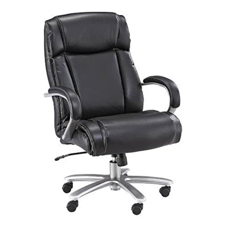 Safco Big and Tall High Back Rolling Swivel Task Desk Chair Padded Arms, 500 lbs. Weight Capacity, for $342