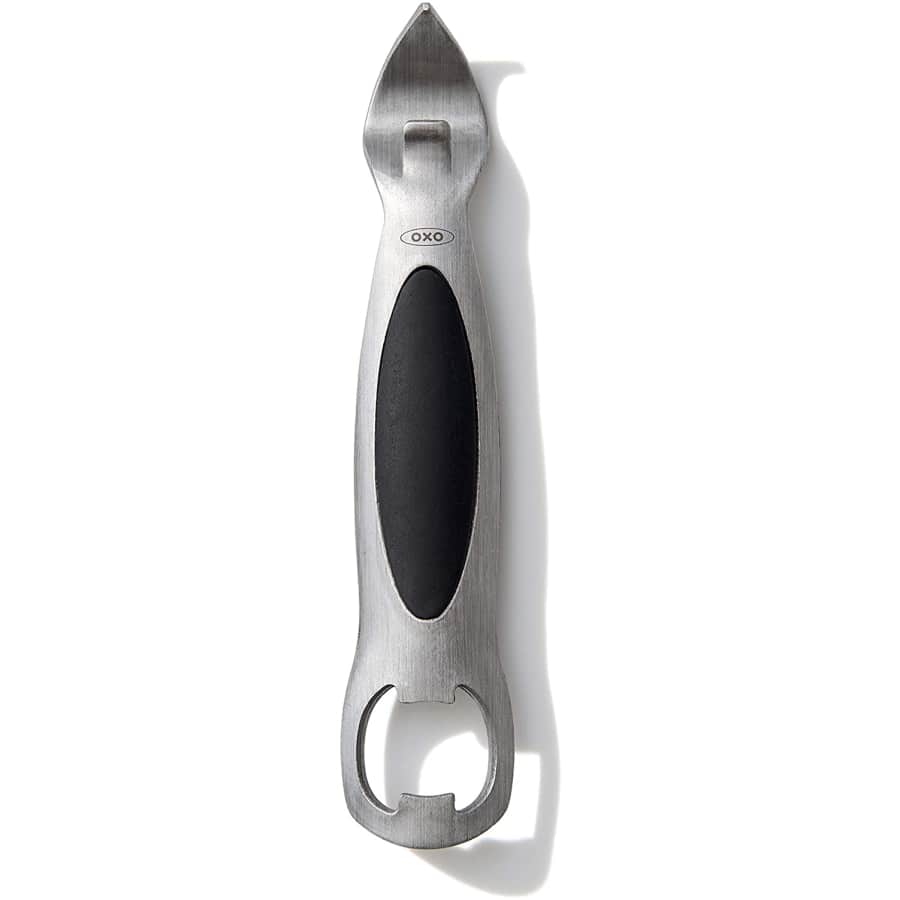 OXO SteeL Stainless Steel Bottle and Can Opener for $8