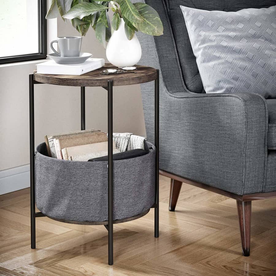 Nathan James Oraa Side Table w/ Fabric Storage for $38 Nathan James Oraa Side Table w/ Fabric Storage for $38