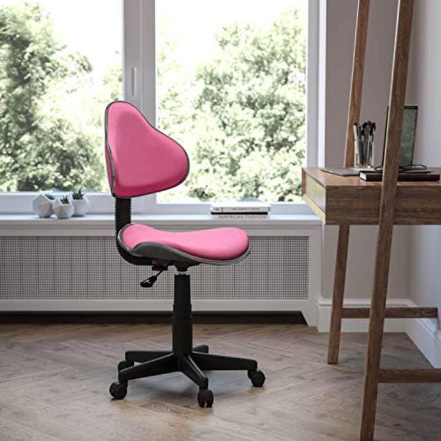 Flash Furniture Pink Fabric Swivel Ergonomic Task Office Chair for $89 Flash Furniture Pink Fabric Swivel Ergonomic Task Office Chair for $89