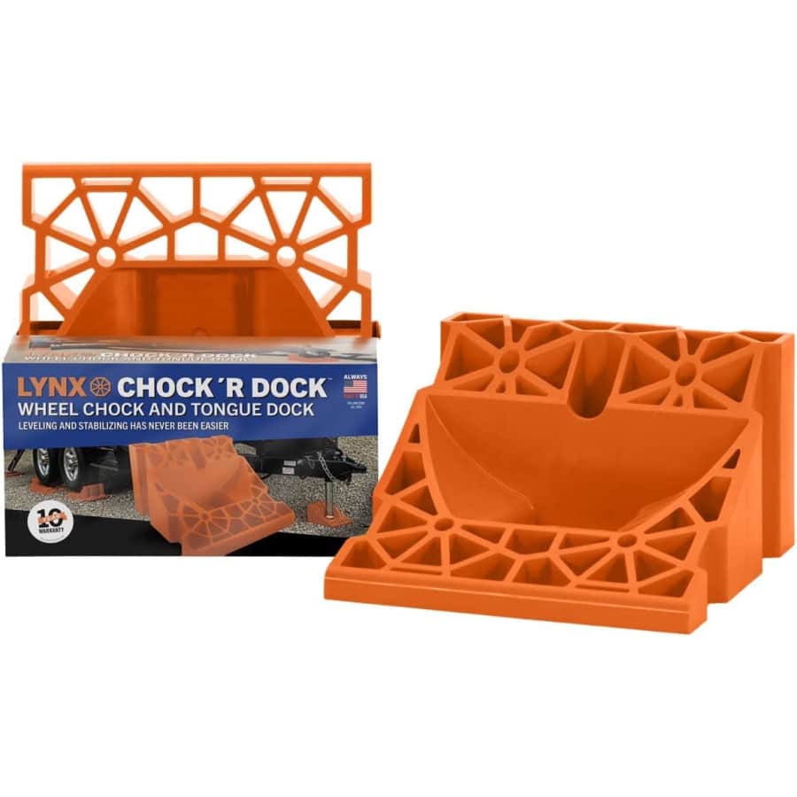 Tri-Lynx Chock 'R Dock Wheel Chock and Tongue Dock for $7 Tri-Lynx Chock 'R Dock Wheel Chock and Tongue Dock for $7