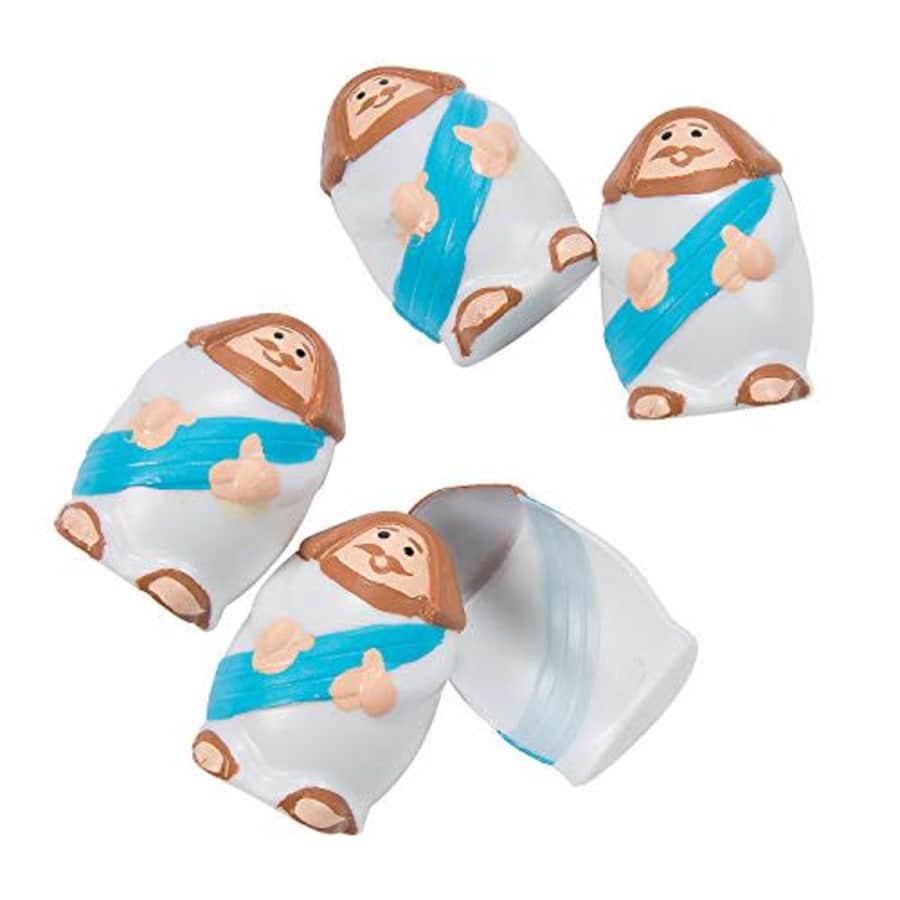 Fun Express - Molded Jesus Easter Eggs for Easter - Party Supplies - Containers & Boxes - Plastic for $9 Fun Express - Molded Jesus Easter Eggs for Easter - Party Supplies - Containers & Boxes - Plastic for $9