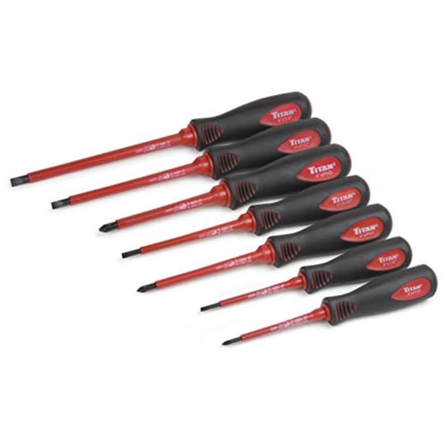 TITAN 17237 Insulated Electrical Screwdriver Set - 7 Piece for $26 TITAN 17237 Insulated Electrical Screwdriver Set - 7 Piece for $26