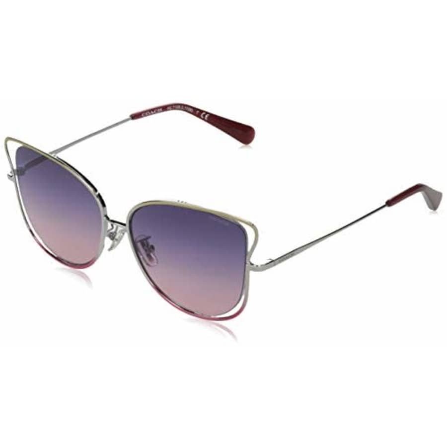 Coach Sunglasses Pink Frame, Blue Gradient Lenses, 55MM for $86