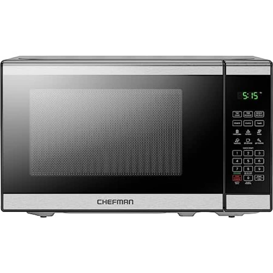 Chefman Countertop Microwave Oven 0.7 Cu. Ft. Digital Stainless Steel Microwave 700 Watts with 6 for $80