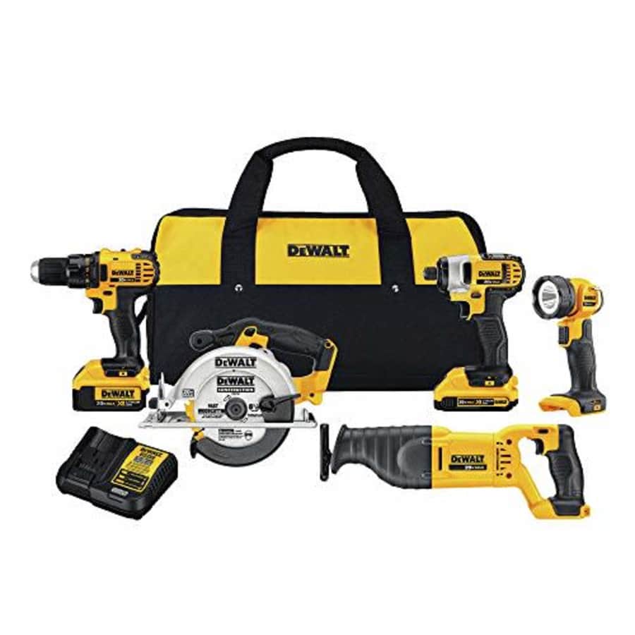 DEWALT 20V MAX Cordless Drill Combo Kit, 5-Tool (DCK520D1M1) for $549