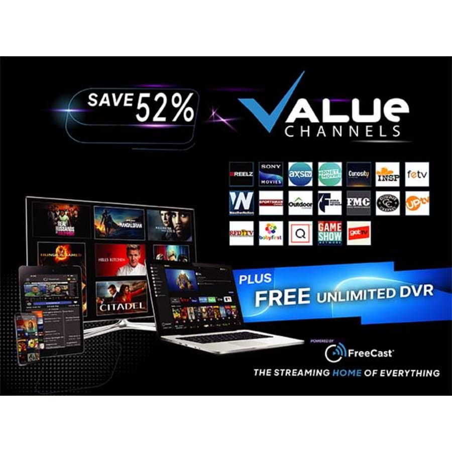 FreeCast Value Channels 1-Year Subscription: $34.97 FreeCast Value Channels 1-Year Subscription: $34.97