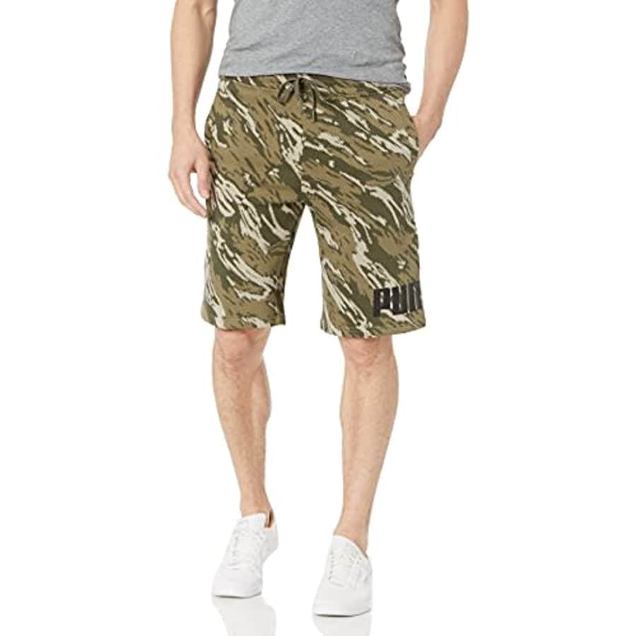 PUMA Men's Big Logo 10" Shorts, Grape Leaf/Camo, L for $22 PUMA Men's Big Logo 10" Shorts, Grape Leaf/Camo, L for $22