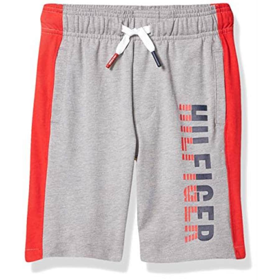 Tommy Hilfiger Kids Boys' Logo Drawstring Pull-On Short, Grey Heather, 2T for $15