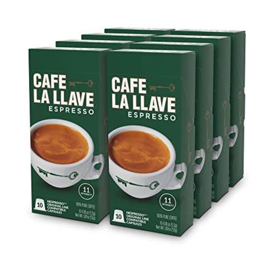 Don Francisco Caf La Llave Espresso Capsules, Intensity 11-Recylable Coffee Pods Compatible with Nespresso for $48 Don Francisco Caf La Llave Espresso Capsules, Intensity 11-Recylable Coffee Pods Compatible with Nespresso for $48