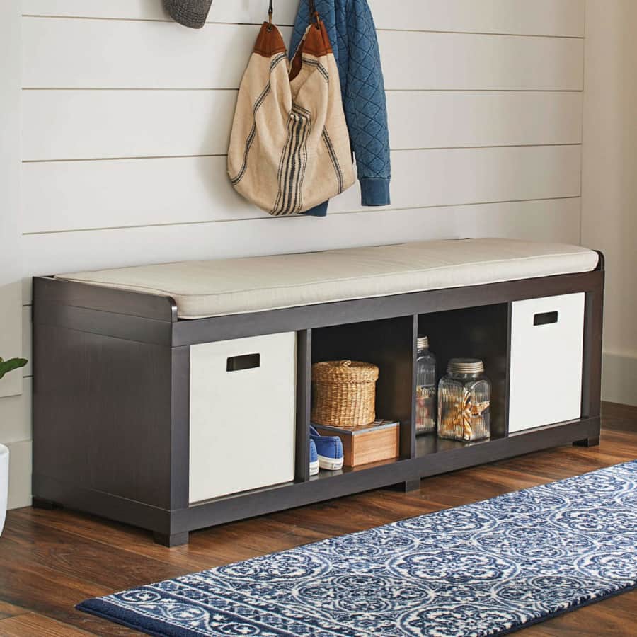Better Homes and Gardens 4-Cube Organizer Storage Bench for $70 Better Homes and Gardens 4-Cube Organizer Storage Bench for $70