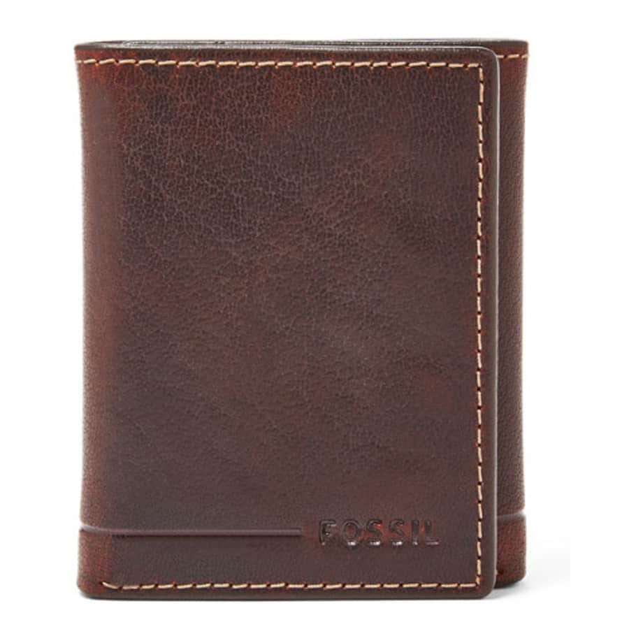 Fossil Men's Allen RFID Leather Trifold Wallet for $17