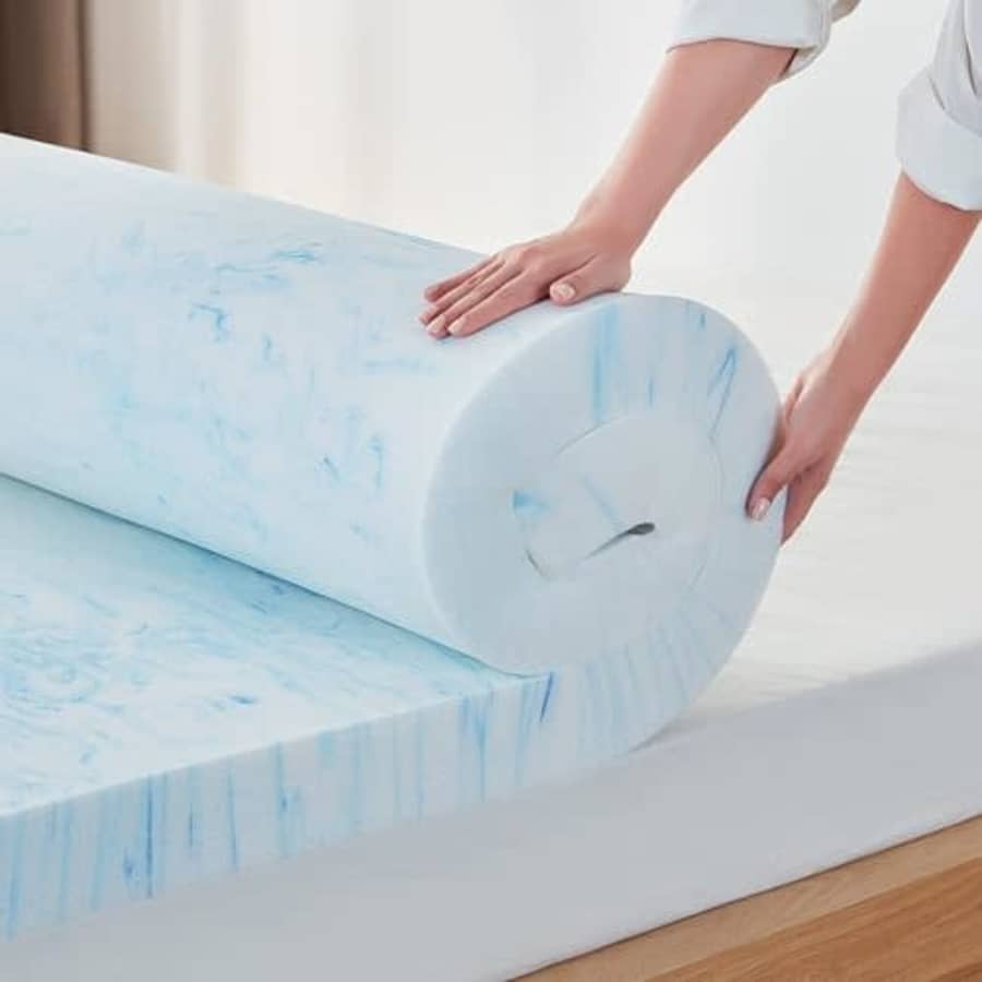 Linsy Living 3" Memory Foam Queen Mattress Topper for $80