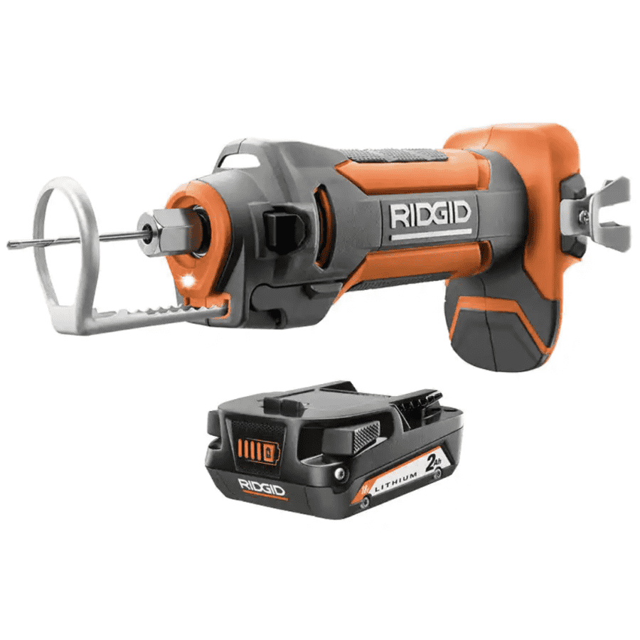 Ridgid 18V Drywall Cut-Out Tool with 18V 2.0 Ah Lithium-Ion Battery for $79 Ridgid 18V Drywall Cut-Out Tool with 18V 2.0 Ah Lithium-Ion Battery for $79