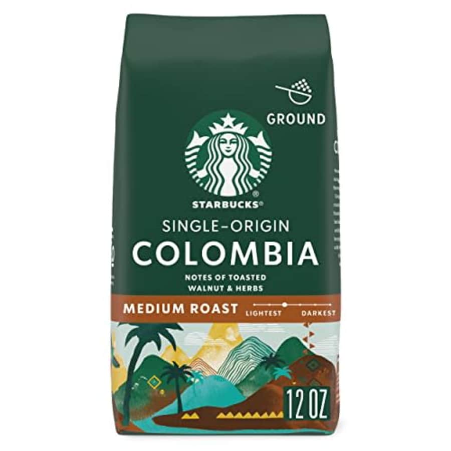 Starbucks Ground CoffeeMedium Roast CoffeeColombia100% Arabica1 bag (12 oz) for $15
