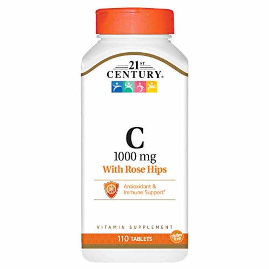 21st Century Natural C 1000 with Rose Hips Caplets, 110 Count (22383) for $8