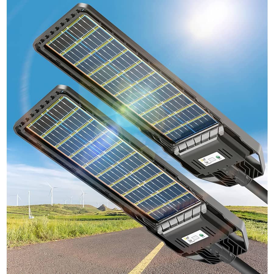 BNT 800W 6,500K Solar Outdoor LED Light for $90