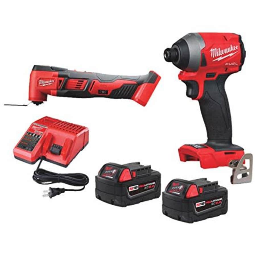 Milwaukee 2853-22MT M18 FUEL Brushless Impact Driver and Multi-Tool Combo Kit for $364