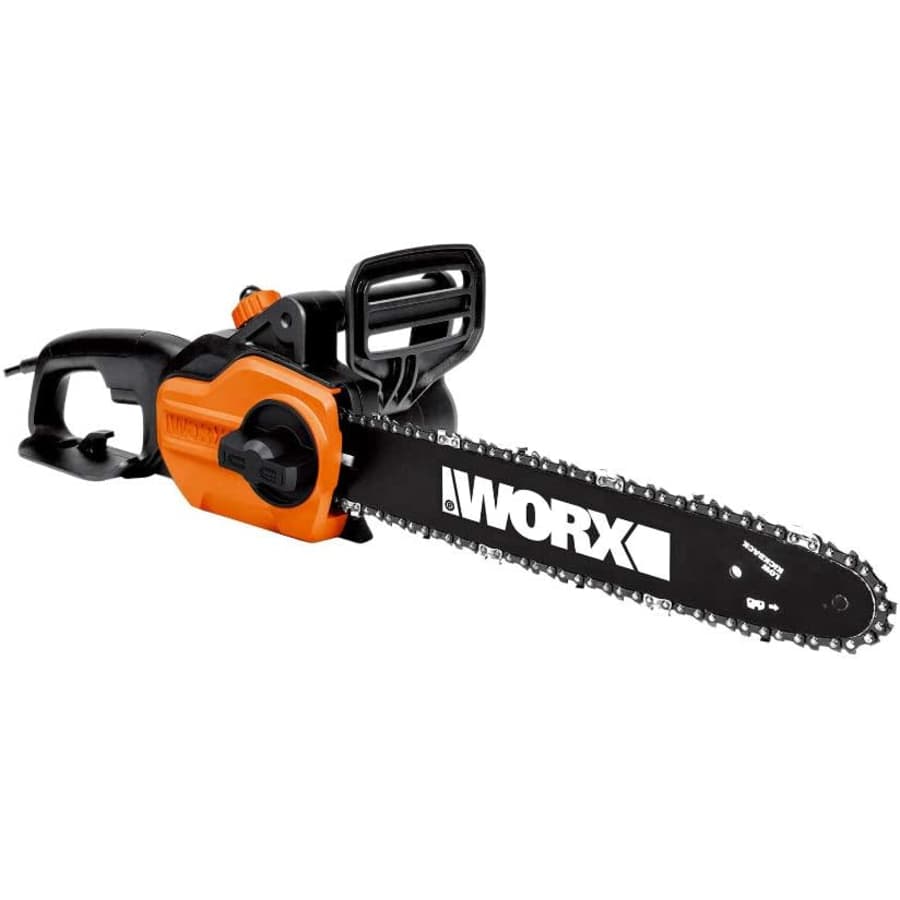 Worx 14" 8A Corded Electric Chainsaw w/ Auto-Tension for $47 Worx 14" 8A Corded Electric Chainsaw w/ Auto-Tension for $47