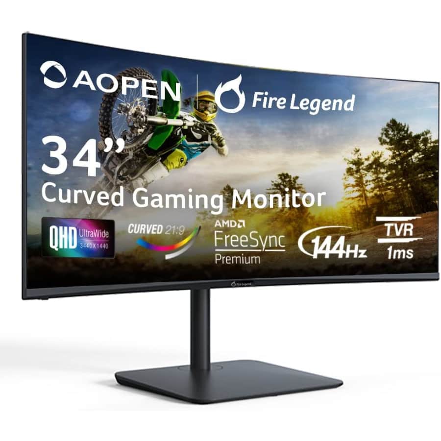 Acer AOPEN 34" 1440p 144Hz IPS FreeSync LED Curved Monitor for $240 Acer AOPEN 34" 1440p 144Hz IPS FreeSync LED Curved Monitor for $240