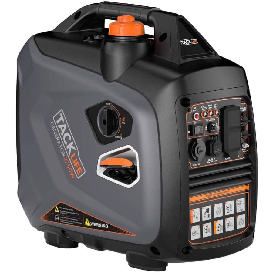 Tacklife 2,250W Portable Inverter Generator for $290