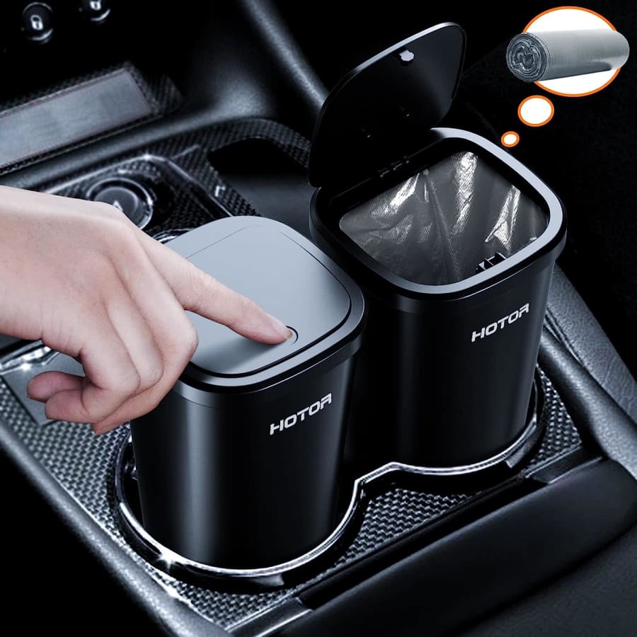 Mini Cup Holder Car Trash Can 2-Pack w/ 30 Bags for $9.99 w/ Prime Mini Cup Holder Car Trash Can 2-Pack w/ 30 Bags for $9.99 w/ Prime