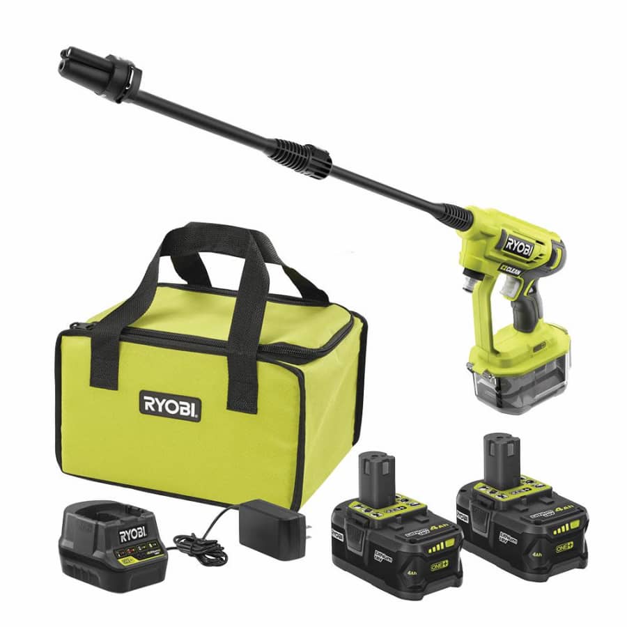 Ryobi 18V ONE+ Li-Ion 4Ah Battery Kit 2-Pack w/ Cold Water Power Cleaner for $99 Ryobi 18V ONE+ Li-Ion 4Ah Battery Kit 2-Pack w/ Cold Water Power Cleaner for $99