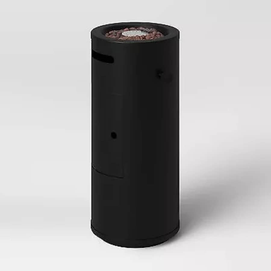 22" Round Metal Outdoor Fire Column for $34