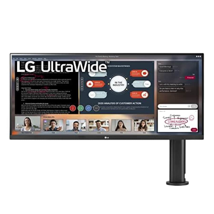LG 34WP580-B 34 Inch 21:9 UltraWide Full HD (2560 x 1080) IPS Monitor with Ergo Stand for $286