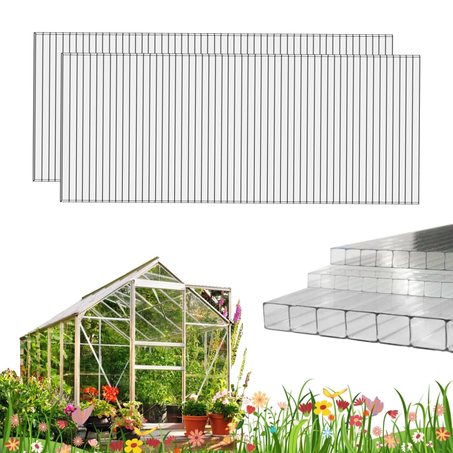 2x6-Foot Polycarbonate Greenhouse Panel 6-Pack for $88