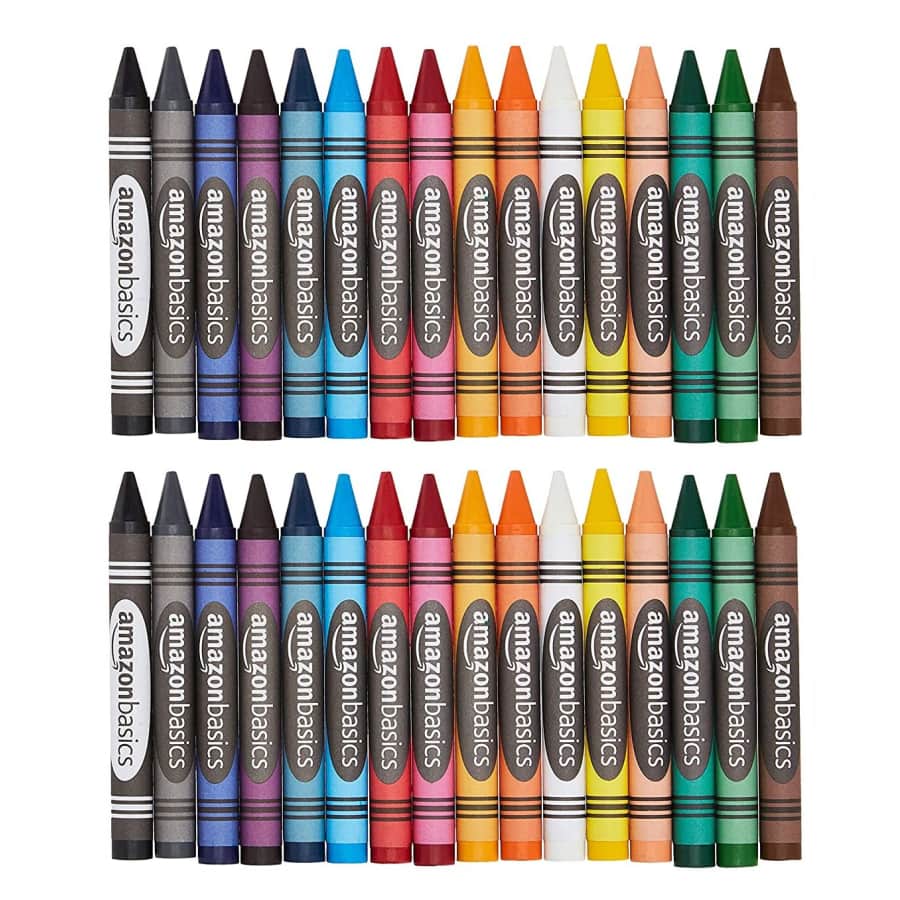 Amazon Basics 16-Count Jumbo Crayons 2-Pack for $6 Amazon Basics 16-Count Jumbo Crayons 2-Pack for $6