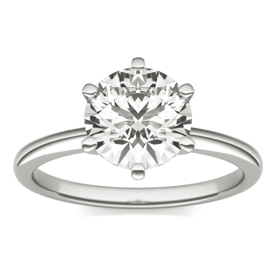 2-tcw Diamond Six Prong Solitaire Engagement Ring for $1,000