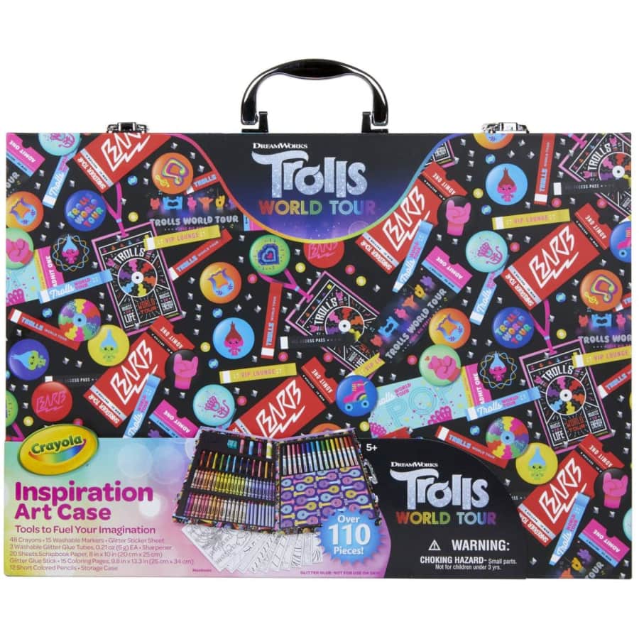 Crayola 110-Piece Trolls World Tour Art Case for $60