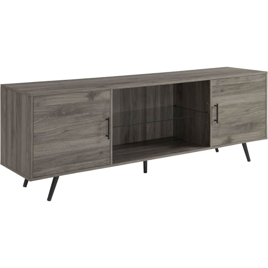 Walker Edison Saxon Mid Century 2-Door TV Stand from $193