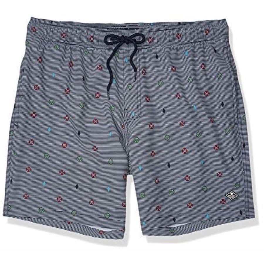 Sperry Men's 7" Stretch Swim Trunks, Nautical Pinstripe, Large for $48