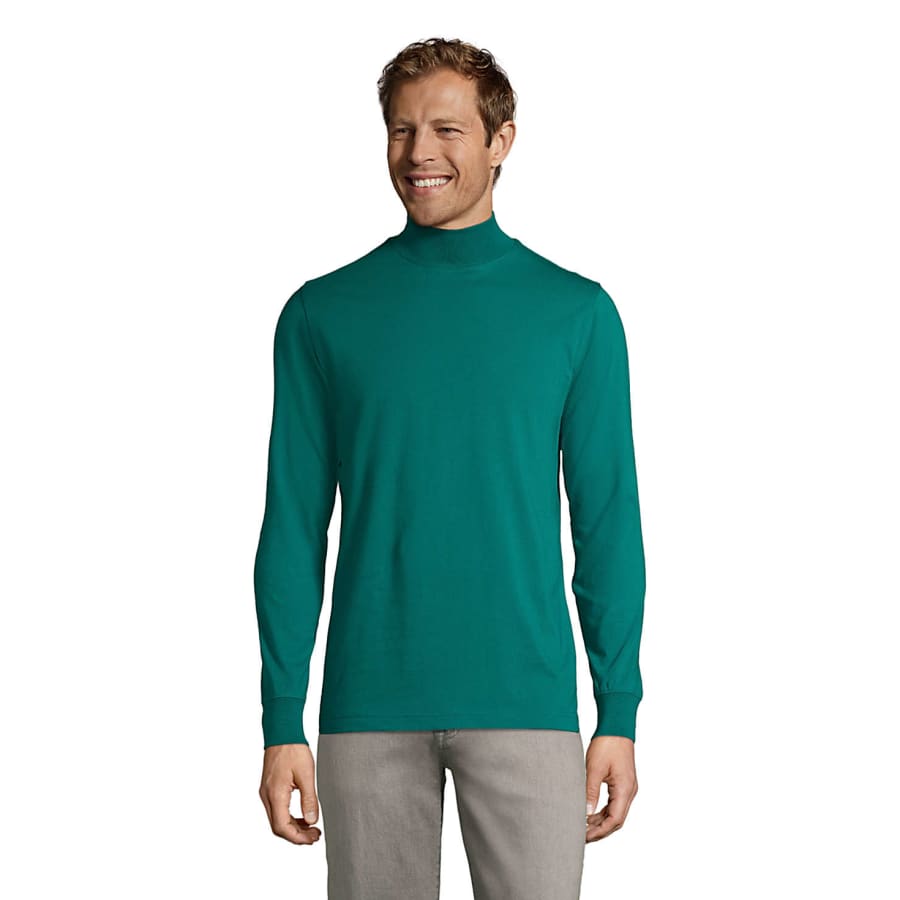 Lands' End Men's Super-T Mock Turtleneck for $8