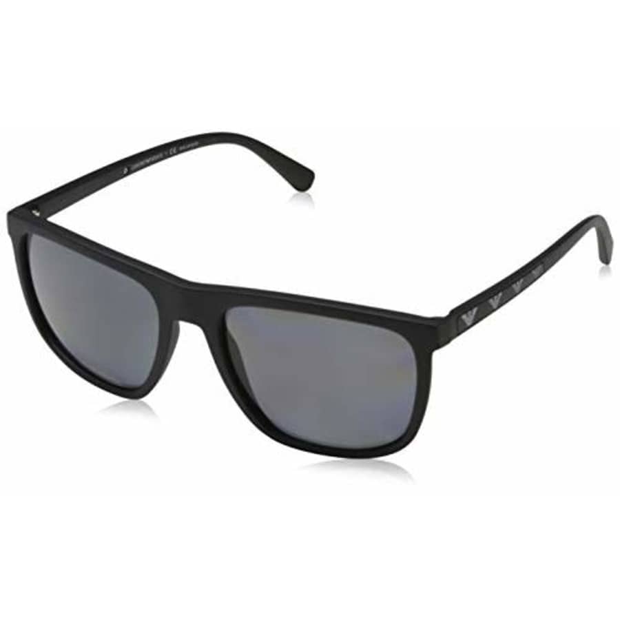 Emporio Armani Sunglasses Black Frame, Grey-Black Lenses, 57MM for $65
