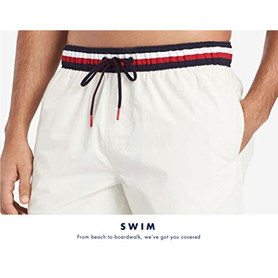 Tommy Hilfiger mens 7" Swim Trunks, Navy Captain, Small US for $40 Tommy Hilfiger mens 7" Swim Trunks, Navy Captain, Small US for $40