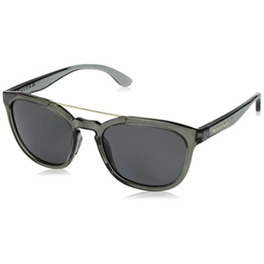Native Eyewear Sixty-Six Polarized Sunglasses, Dark Crystal Gray/Gray, 55 mm for $80