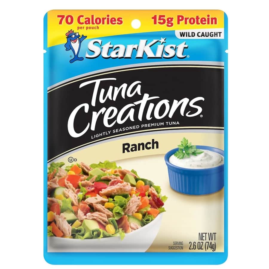 StarKist Tuna Creations Ranch 2.6-oz. Pouch 12-Pack for $9.85 via Sub. & Save StarKist Tuna Creations Ranch 2.6-oz. Pouch 12-Pack for $9.85 via Sub. & Save