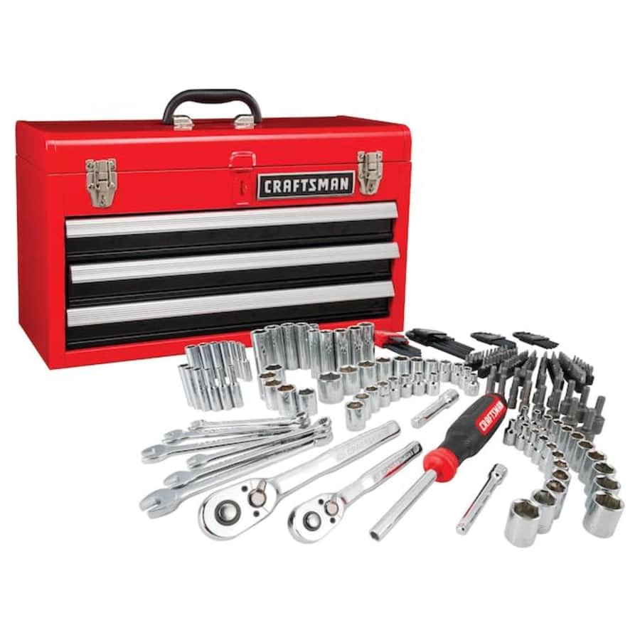 Craftsman 224-Piece SAE and Metric Combination Mechanics Tool Set for $89 Craftsman 224-Piece SAE and Metric Combination Mechanics Tool Set for $89