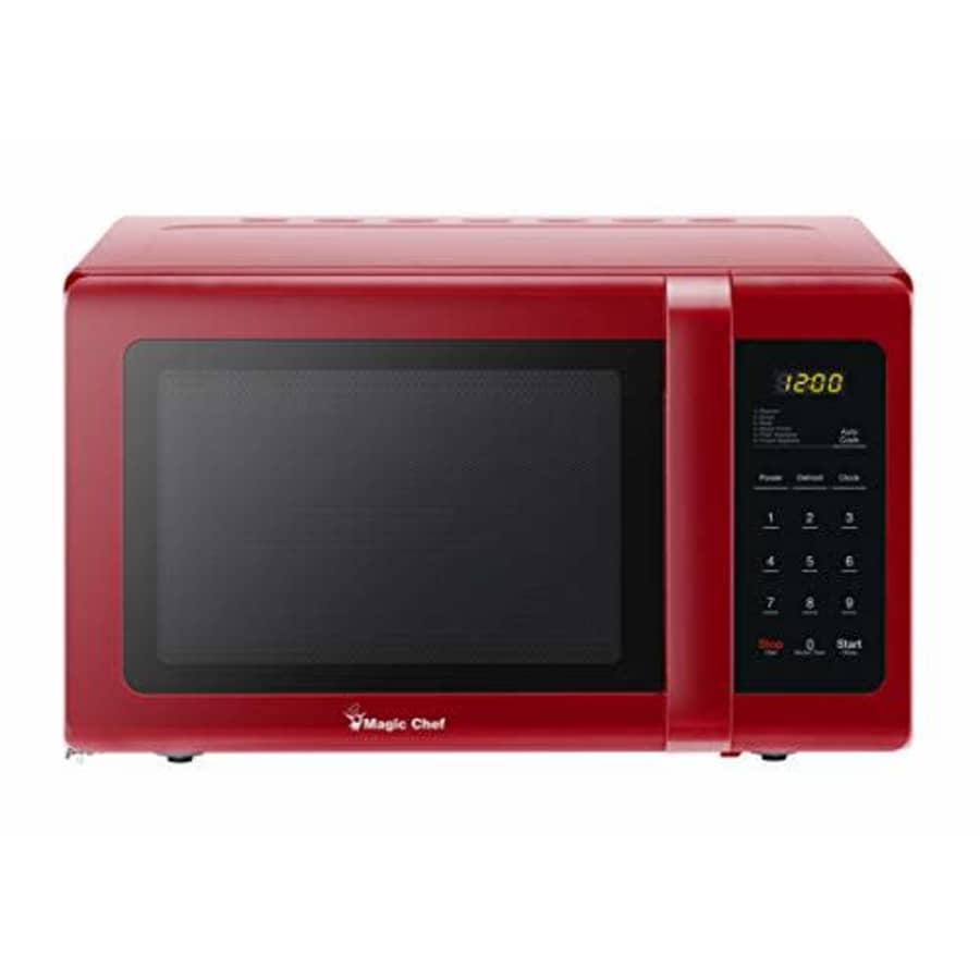 Magic Chef MCD993R 0.9 Cubic-ft Countertop Microwave (Red) for $88