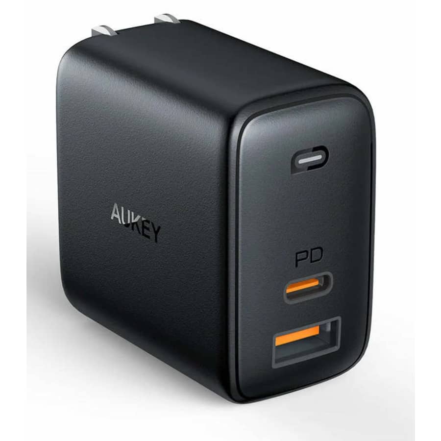 Aukey Omnia Mix 65W GaN USB-C / USB-A Power Adapter for $10 Aukey Omnia Mix 65W GaN USB-C / USB-A Power Adapter for $10