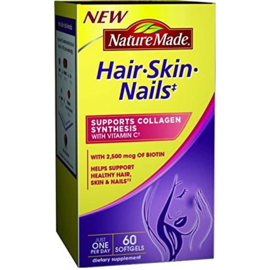 Nature Made Hair, Skin, Nails, 60 Softgels (Pack of 2) for $39