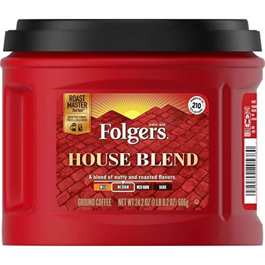 Folgers House Blend Medium Roast Ground Coffee, 24.2 Ounces for $41 Folgers House Blend Medium Roast Ground Coffee, 24.2 Ounces for $41