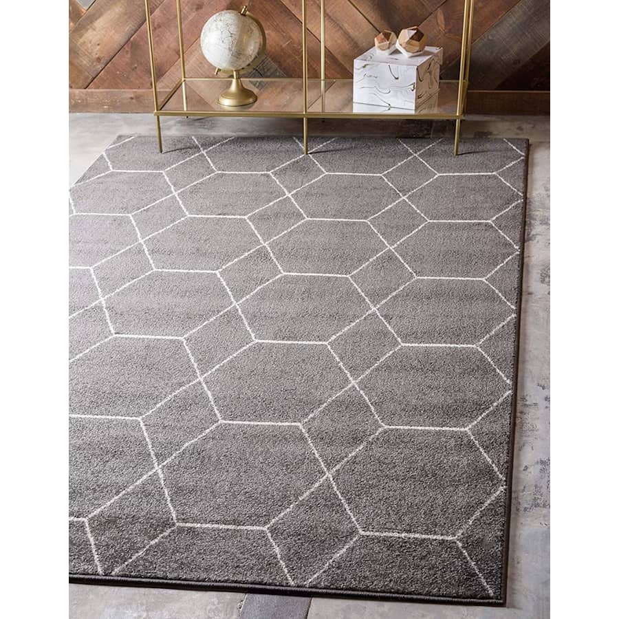 Unique Loom 5x8-Foot Trellis Frieze Collection Lattice Moroccan Rug for $52 Unique Loom 5x8-Foot Trellis Frieze Collection Lattice Moroccan Rug for $52